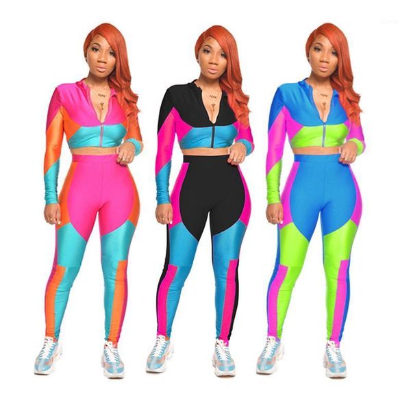 women's tracksuits 2021 style suit selling color block printing sports casual two-piece set european and american women's clothing, Gray
women's tracksuits 2021 style suit selling color block printing sports casual two-piece set european and american women's clothing, Gray