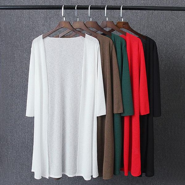 plus size 4xl drop shipping summer autumn long knitted thin cardigan sweater air conditioning cape sun protection blusas, White;black
plus size 4xl drop shipping summer autumn long knitted thin cardigan sweater air conditioning cape sun protection blusas, White;black