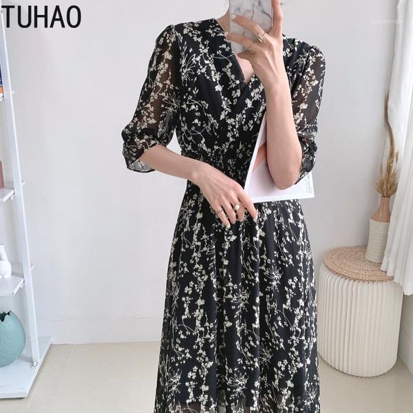casual dresses tuhao women retro floral dress long print summer office lady elegant chiffon short sleeve wm561, Black;gray
casual dresses tuhao women retro floral dress long print summer office lady elegant chiffon short sleeve wm561, Black;gray