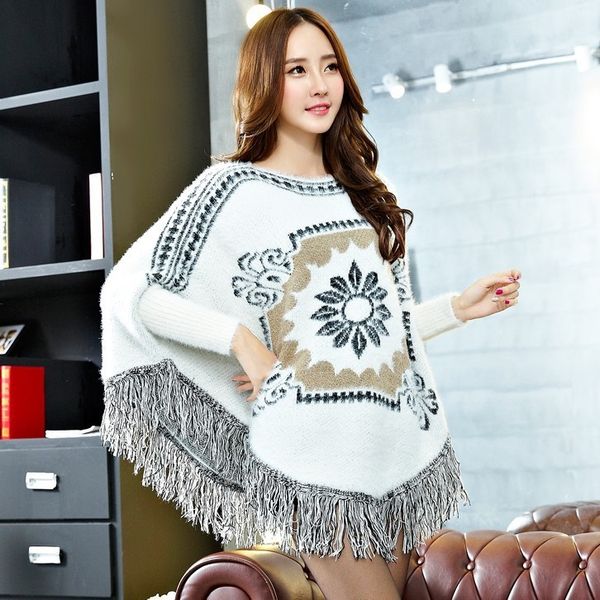 autumn women's new style pullover pullovercoat pulloverknitted pullover loose large size temperament thin sweater coat shawl women t381, White;black
autumn women's new style pullover pullovercoat pulloverknitted pullover loose large size temperament thin sweater coat shawl women t381, White;black