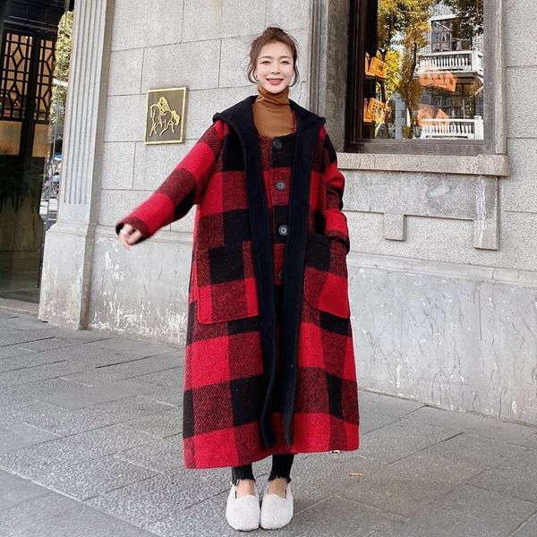 plaid padded wool coat 2020 winter women wool blend coat fashion thick warm long wool coat female outerwear n34x1020, Black
plaid padded wool coat 2020 winter women wool blend coat fashion thick warm long wool coat female outerwear n34x1020, Black