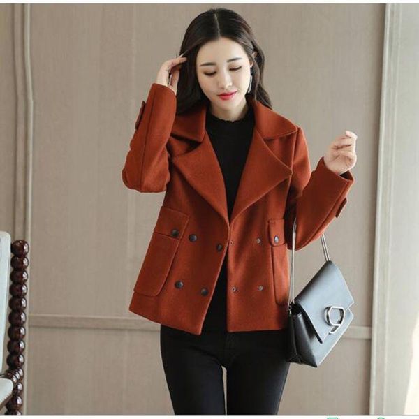 women's wool & blends 2021 autumn wiinter fashion coat cashmere woolen female women winter jackets short outwear casaco feminino, Black
women's wool & blends 2021 autumn wiinter fashion coat cashmere woolen female women winter jackets short outwear casaco feminino, Black