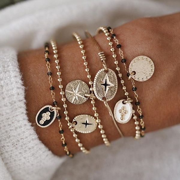 bz1114 jewelry pendant bracelet braceletnew fashion star hand ornament metal round piece oil drop pendant bracelet psaew, Golden;silver
bz1114 jewelry pendant bracelet braceletnew fashion star hand ornament metal round piece oil drop pendant bracelet psaew, Golden;silver