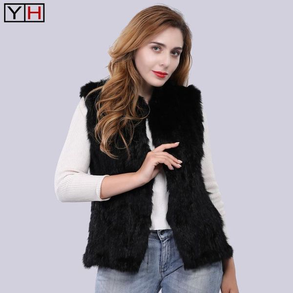 winter lady real fur vests women warm 100% genuine rabbir fur gilet jacket lady knitted natural real waistcoats, Black
winter lady real fur vests women warm 100% genuine rabbir fur gilet jacket lady knitted natural real waistcoats, Black