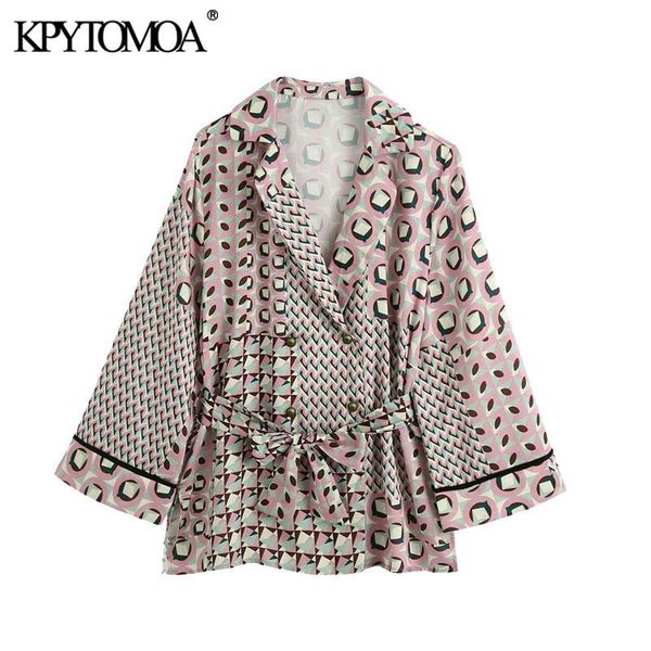 kpytomoa women 2020 fashion with belt geometric print loose blouses vintage long sleeve side vents female shirts chic, White
kpytomoa women 2020 fashion with belt geometric print loose blouses vintage long sleeve side vents female shirts chic, White