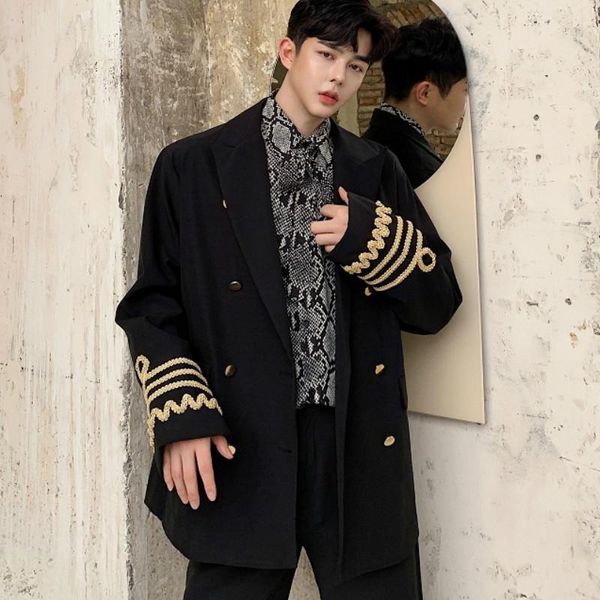 blazer suit jacket luxury royal embroidered webbing mens suits blazers 2021 new double breasted vintage casual blazer hombre, White;black
blazer suit jacket luxury royal embroidered webbing mens suits blazers 2021 new double breasted vintage casual blazer hombre, White;black