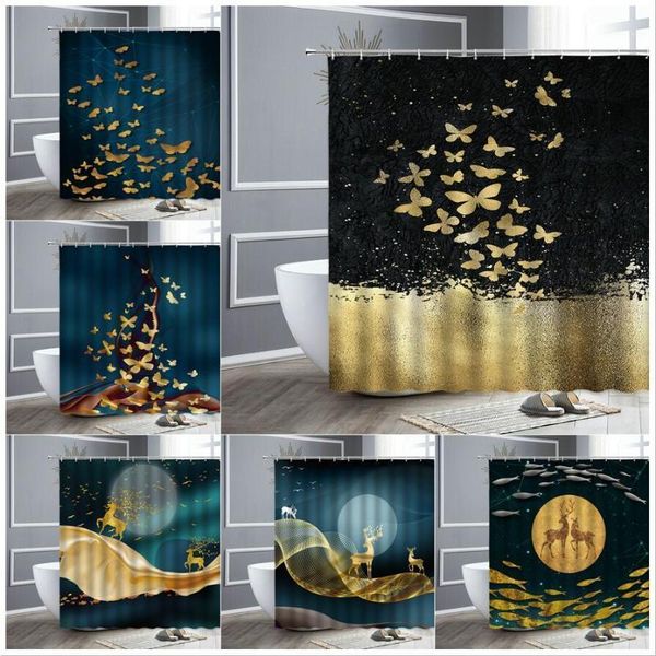 shower curtains nordic style golden butterfly deer modern abstract art creative bathroom curtain home wall decor hook bath cloth1
shower curtains nordic style golden butterfly deer modern abstract art creative bathroom curtain home wall decor hook bath cloth1