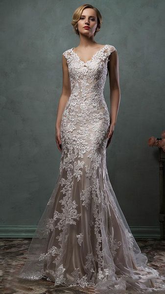 vintage amelia sposa full lace appliques mermaid wedding dresses 2021 v-neck chapel train wedding bridal party gowns robe de mariee, White
vintage amelia sposa full lace appliques mermaid wedding dresses 2021 v-neck chapel train wedding bridal party gowns robe de mariee, White