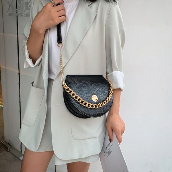 crocodile pattern saddle bag pu leather women's handbag chain tote shoulder messenger bag
crocodile pattern saddle bag pu leather women's handbag chain tote shoulder messenger bag