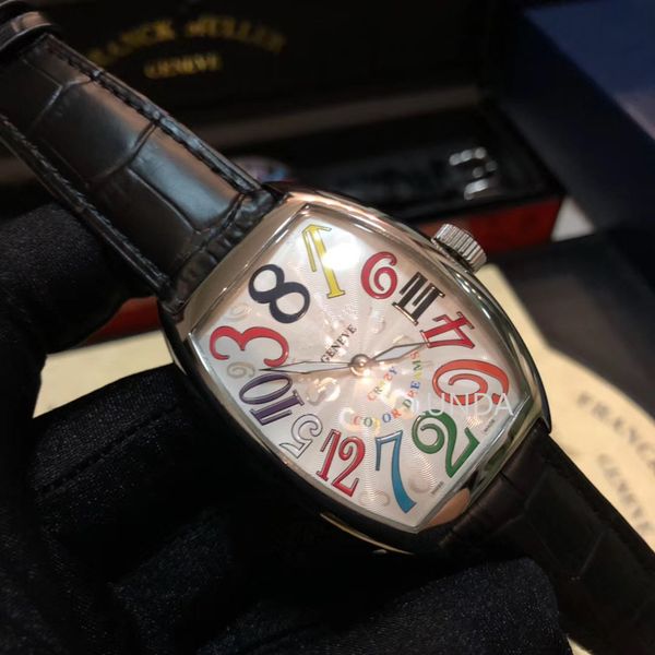 classic new black leather men sapphire automatic mechanical no date crazy hours sport white dial arab number rainbow watch, Slivery;brown
classic new black leather men sapphire automatic mechanical no date crazy hours sport white dial arab number rainbow watch, Slivery;brown