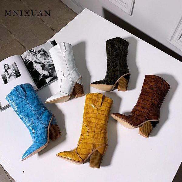mnixuan wedges boots for women fashion boots 2020 new pointed toe high heel mid-calf western ladies yellow size 42, Black
mnixuan wedges boots for women fashion boots 2020 new pointed toe high heel mid-calf western ladies yellow size 42, Black