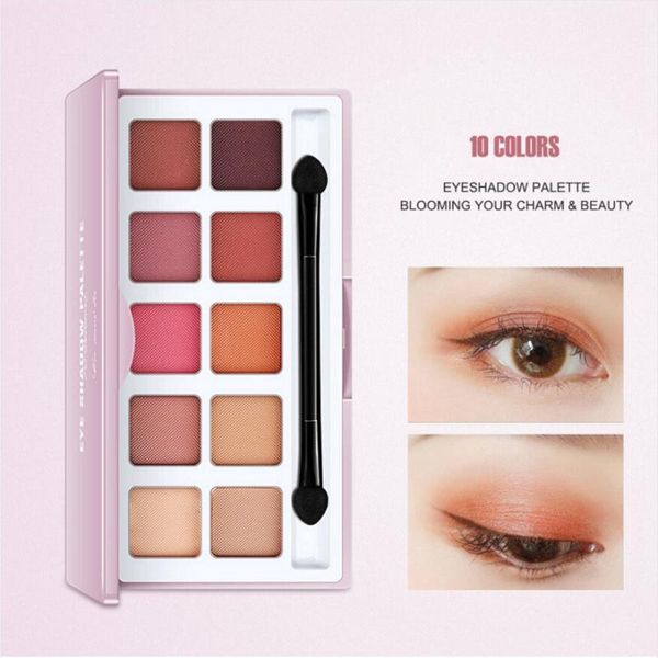 new 10 colors shimmer matte eyeshadow palette waterproof colorfast beauty makeup cosmetics eye shadow maquiagem
new 10 colors shimmer matte eyeshadow palette waterproof colorfast beauty makeup cosmetics eye shadow maquiagem