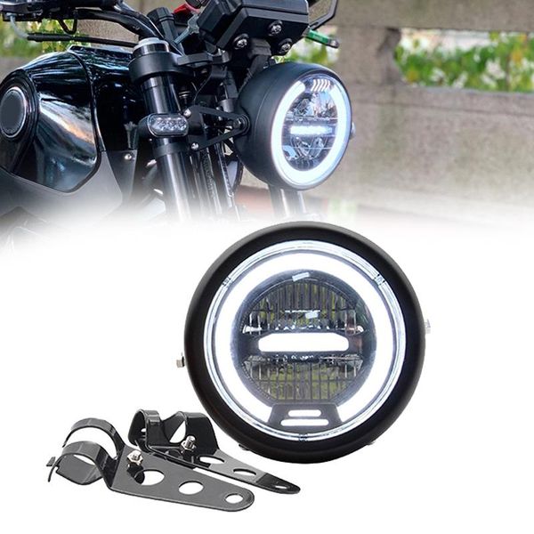 12v 6.8inch cafe racer vintage motorcycle led head light lamp distance light motorcycle headlight drl halo ring+bracket
12v 6.8inch cafe racer vintage motorcycle led head light lamp distance light motorcycle headlight drl halo ring+bracket