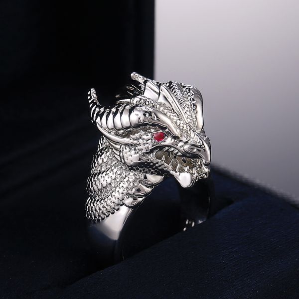 huitan cruel dragon head men rings punk personality retro party single gothic male jewelry cool guy ring drop shipping, Golden;silver
huitan cruel dragon head men rings punk personality retro party single gothic male jewelry cool guy ring drop shipping, Golden;silver