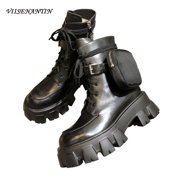 viisenantin 2020 fashion pocket boot for women boots thick bottom lace up military combat runway buckle strap ankle boot 1026, Black
viisenantin 2020 fashion pocket boot for women boots thick bottom lace up military combat runway buckle strap ankle boot 1026, Black