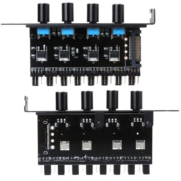 pc pc 8 channels fan hub 4 knob cooling fan speed controller for cpu case hdd vga pwm pci bracket 12v control power
pc pc 8 channels fan hub 4 knob cooling fan speed controller for cpu case hdd vga pwm pci bracket 12v control power