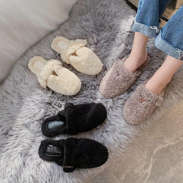 tolezy slippers flat shoes winter plush fashion slippers lovely home convenient slip-on comfortable fur warm woman shoes, Black
tolezy slippers flat shoes winter plush fashion slippers lovely home convenient slip-on comfortable fur warm woman shoes, Black