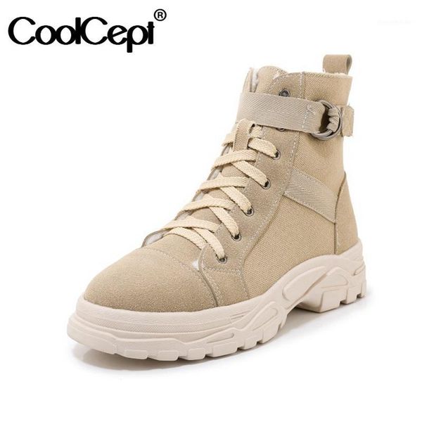 boots coolcept women ankle shoes round toe thick bottom lace up buckle casual leisure female footwear size 29-431, Black
boots coolcept women ankle shoes round toe thick bottom lace up buckle casual leisure female footwear size 29-431, Black