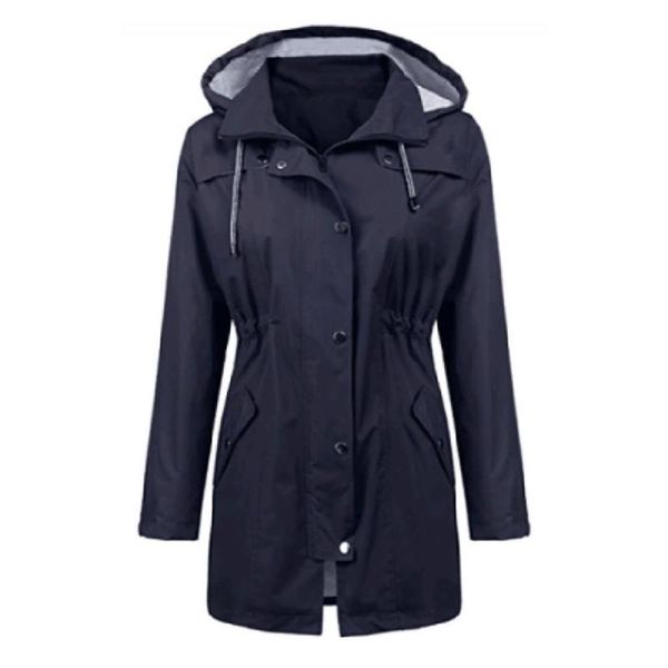 women's trench coats women solid rain outdoor hoodie waterproof hooded raincoat windproof long coat autumn winter female outwear navy, Tan;black
women's trench coats women solid rain outdoor hoodie waterproof hooded raincoat windproof long coat autumn winter female outwear navy, Tan;black