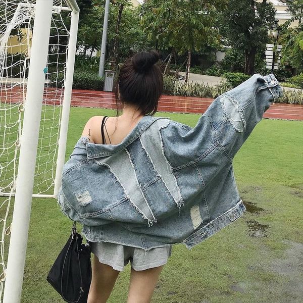 women denim jacket harajuku hip hop clothing 2020 streetwear female autumn ripped basic jean jacket 2020 women ta8621, Black;brown
women denim jacket harajuku hip hop clothing 2020 streetwear female autumn ripped basic jean jacket 2020 women ta8621, Black;brown