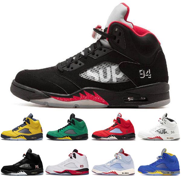 wholesale jumpman 5 5s men basketball shoes fire red suede michigan black pro star white cement mens trainers sports sneakers size 7-13
wholesale jumpman 5 5s men basketball shoes fire red suede michigan black pro star white cement mens trainers sports sneakers size 7-13
