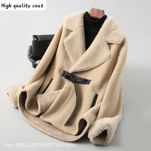 jacket wool autumn winter coat women clothes 2020 streetwear real fur coat korean vintage sheep shearling abrigo mujer zt3325, Black
jacket wool autumn winter coat women clothes 2020 streetwear real fur coat korean vintage sheep shearling abrigo mujer zt3325, Black
