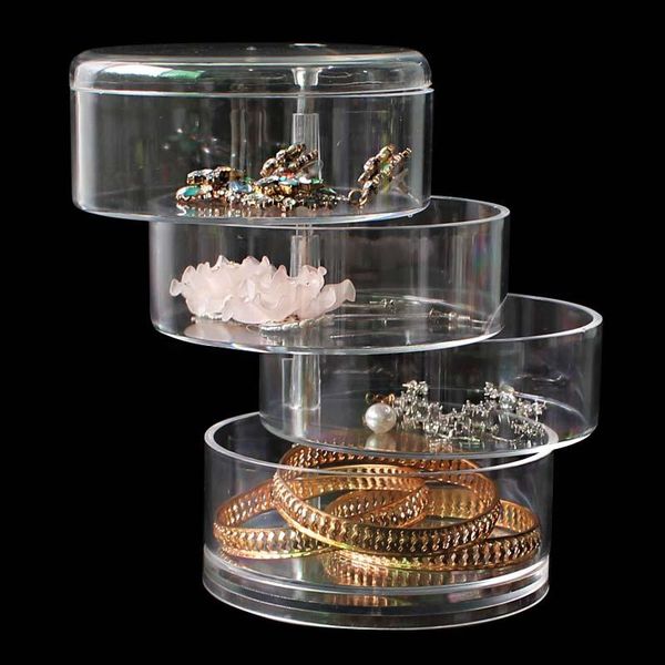 creative 4 layers rotatable jewelry storage boxs makeup container case earring necklace simple girl plate jewelry organizer, Pink;blue
creative 4 layers rotatable jewelry storage boxs makeup container case earring necklace simple girl plate jewelry organizer, Pink;blue
