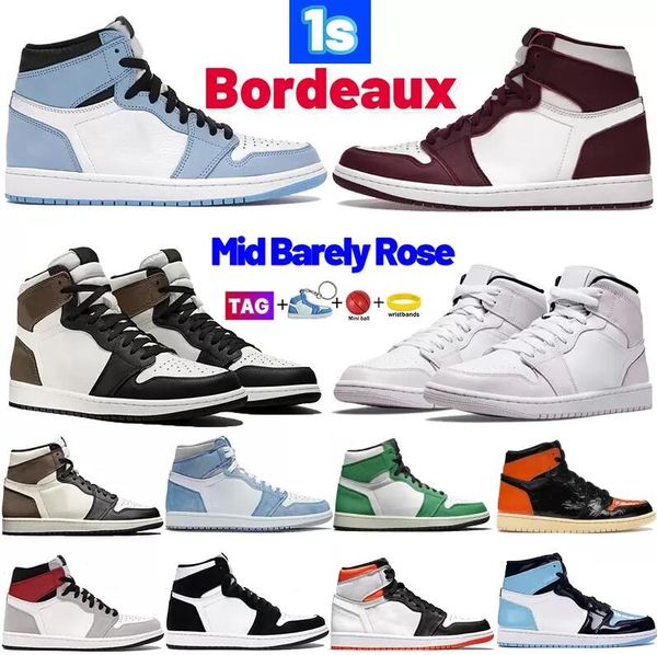 1 1s high basketball shoes bordeaux university blue dark mocha mid barely rose men sneakers twist royal toe unc light smoke grey black white
1 1s high basketball shoes bordeaux university blue dark mocha mid barely rose men sneakers twist royal toe unc light smoke grey black white