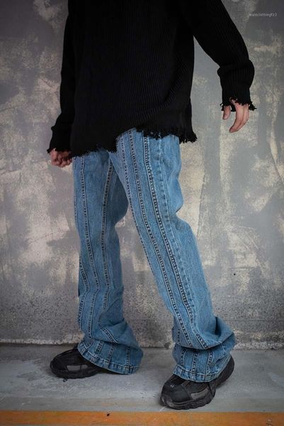 men's jeans uncledonjm flare fashion men designer 20aw street wear hip hop pants loose fit trousers k88851, Blue
men's jeans uncledonjm flare fashion men designer 20aw street wear hip hop pants loose fit trousers k88851, Blue