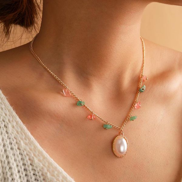 brling new 2020 fashion ins vintage chain pendant choker colorful crushed stone pearl necklace for women girls gifts party, Golden;silver
brling new 2020 fashion ins vintage chain pendant choker colorful crushed stone pearl necklace for women girls gifts party, Golden;silver