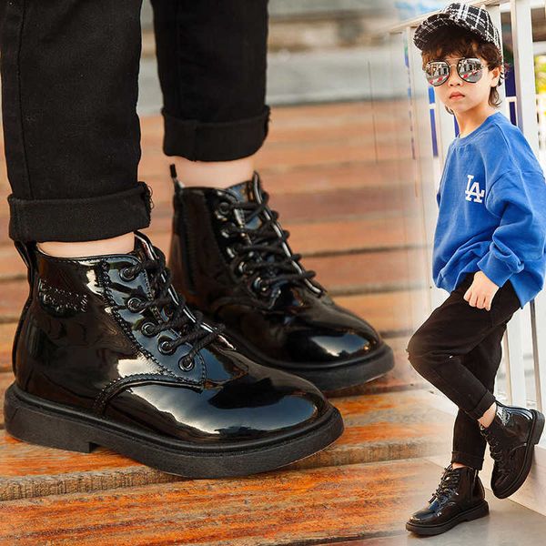 children's boots boys girls spring/autumn kids martin shoes boy short booties waterproof pu child fashion sneakers designer classic lux, Black
children's boots boys girls spring/autumn kids martin shoes boy short booties waterproof pu child fashion sneakers designer classic lux, Black