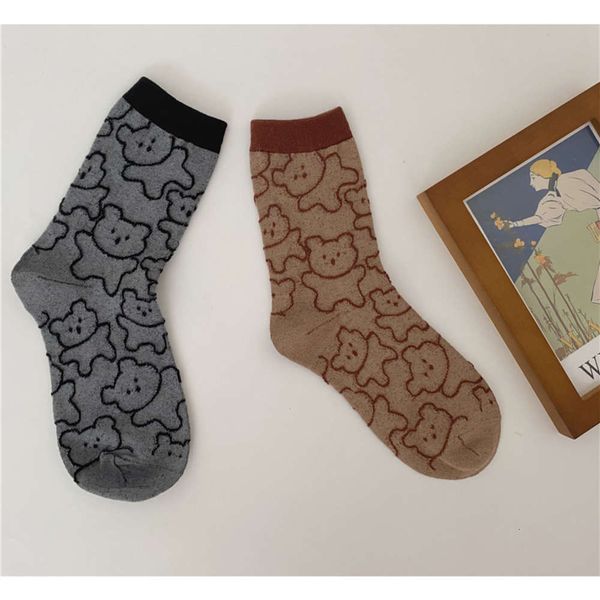 children autumn and winter women's all cotton korean fashion three dimensional bear ins students lovely socks, Black;white
children autumn and winter women's all cotton korean fashion three dimensional bear ins students lovely socks, Black;white