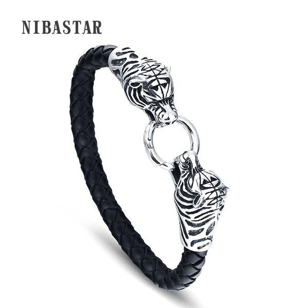 charm bracelets magnet clasp leather bracelet for men stainless steel leopard bangle braid genuine jewelry, Golden;silver
charm bracelets magnet clasp leather bracelet for men stainless steel leopard bangle braid genuine jewelry, Golden;silver
