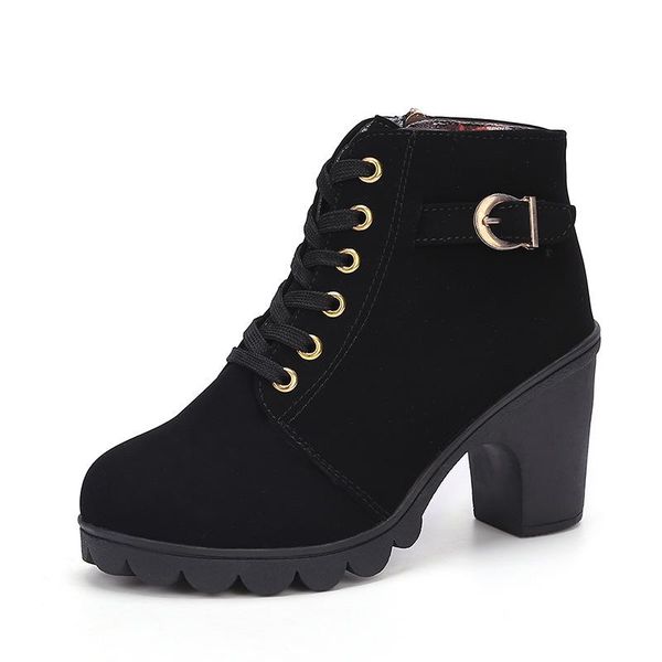boots cuzullaa women shoes 2021 autumn winter high heels ankle ladies fashion lace-up woman size 35-41, Black
boots cuzullaa women shoes 2021 autumn winter high heels ankle ladies fashion lace-up woman size 35-41, Black