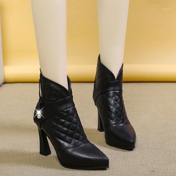 boots pu leather zipper high heels ankle woman platform shoes nice white women pointed toe warm short plush winter boots1, Black
boots pu leather zipper high heels ankle woman platform shoes nice white women pointed toe warm short plush winter boots1, Black