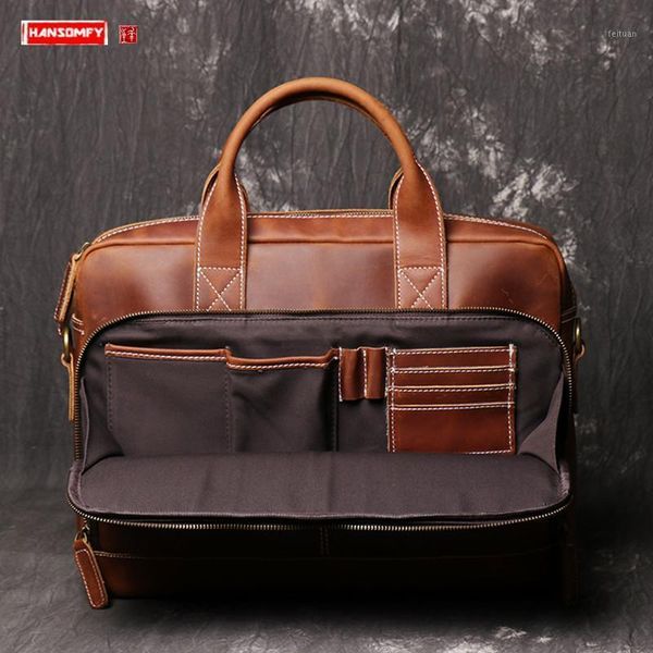 new genuine leather 14" 15.6" lapbag men handbag shoulder diagonal briefcase large capacity male schoolbag travel bags1
new genuine leather 14" 15.6" lapbag men handbag shoulder diagonal briefcase large capacity male schoolbag travel bags1
