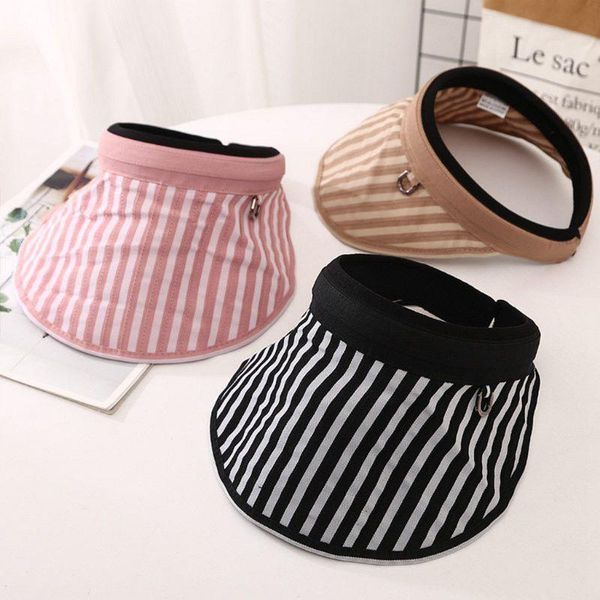 women empty sun visor hat stripes sunscreen foldable golf tennies beach cap 28gd, Blue;gray
women empty sun visor hat stripes sunscreen foldable golf tennies beach cap 28gd, Blue;gray