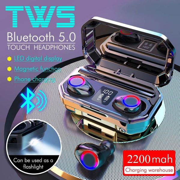 tws bluetooth earphones, 2200 mah ,wireless headphones ,led display charging compartment ,handwaterproof sports headsets
tws bluetooth earphones, 2200 mah ,wireless headphones ,led display charging compartment ,handwaterproof sports headsets