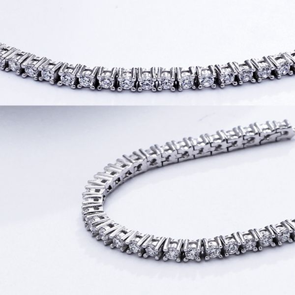 pure 925 silver material jewelry 7 inch tennis bracelet 2mm zirconia anniversary gift real sterling silver bangle bracelets 201209, Black
pure 925 silver material jewelry 7 inch tennis bracelet 2mm zirconia anniversary gift real sterling silver bangle bracelets 201209, Black
