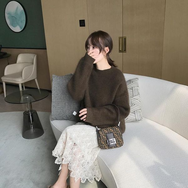 pullovers knit sweater women winter clothes batwing sleeve faux fur thicken loose and lazy plus size korean oversize a018, White;black
pullovers knit sweater women winter clothes batwing sleeve faux fur thicken loose and lazy plus size korean oversize a018, White;black