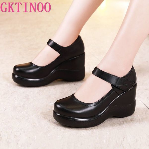 gktinoo round toe wedge pumps women shoes mary jane shoes thick bottom leather shoes platform pumps fashion brand new large size c1120, Black
gktinoo round toe wedge pumps women shoes mary jane shoes thick bottom leather shoes platform pumps fashion brand new large size c1120, Black
