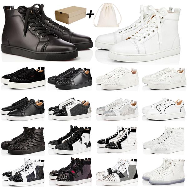 2021 new designer casual red bottoms party wedding shoes women high low cut black off white glitter leather suede flat mens
2021 new designer casual red bottoms party wedding shoes women high low cut black off white glitter leather suede flat mens