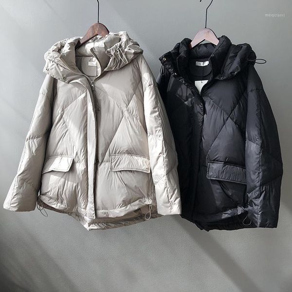 hooded down jacket women 2020 winter new korean style temperament loose thick warm standing collar jacket1, Black
hooded down jacket women 2020 winter new korean style temperament loose thick warm standing collar jacket1, Black