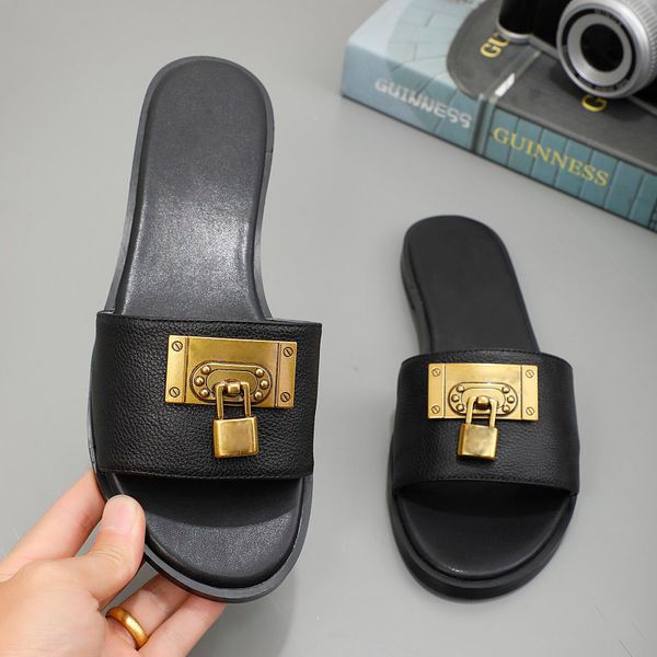 summer fashion woman beach slippers leather cartoon big head slippers flat shoes l letters woman shoes metal lock head slippers, Black
summer fashion woman beach slippers leather cartoon big head slippers flat shoes l letters woman shoes metal lock head slippers, Black
