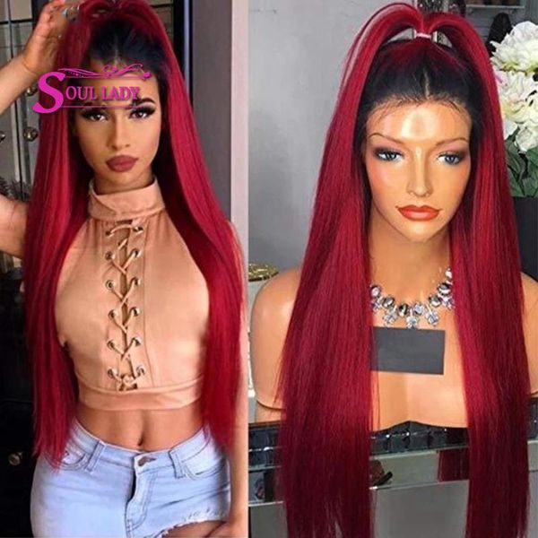 lace wigs soullady brazilian straight front wig 1b/99j burgundy 13x4 human hair 150% density preplucket, Black;brown
lace wigs soullady brazilian straight front wig 1b/99j burgundy 13x4 human hair 150% density preplucket, Black;brown