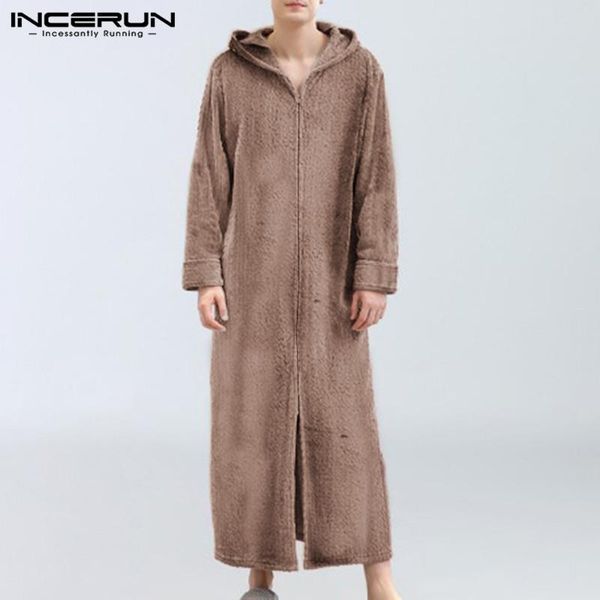 incerun fashion solid sleep robes winter warm long sleeve hooded sleepwear mens zipper nighgown men cozy homewear robes s-5xl 7, Black;brown
incerun fashion solid sleep robes winter warm long sleeve hooded sleepwear mens zipper nighgown men cozy homewear robes s-5xl 7, Black;brown