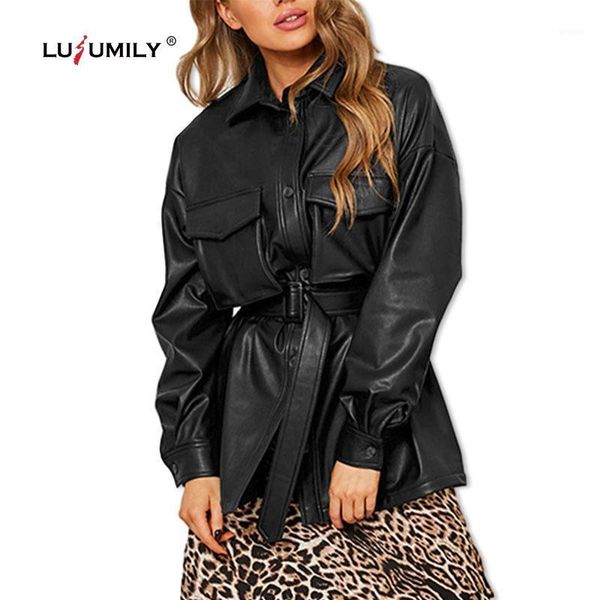 lusumily black oversized faux pu leather jacket wome new fashion autumn mini dress streetwear with belt casual coat female1
lusumily black oversized faux pu leather jacket wome new fashion autumn mini dress streetwear with belt casual coat female1