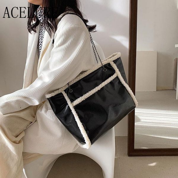 totes acelure winter shopping high capacity bag handbag female solid color pu leather shoulder bucket large crossbody
totes acelure winter shopping high capacity bag handbag female solid color pu leather shoulder bucket large crossbody