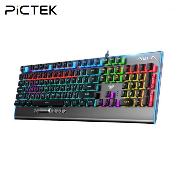 pictek mechanical keyboard blue switch gaming keyboard 104 key rgb backlit anti-ghosting wired ergonomic for pc gamer1
pictek mechanical keyboard blue switch gaming keyboard 104 key rgb backlit anti-ghosting wired ergonomic for pc gamer1