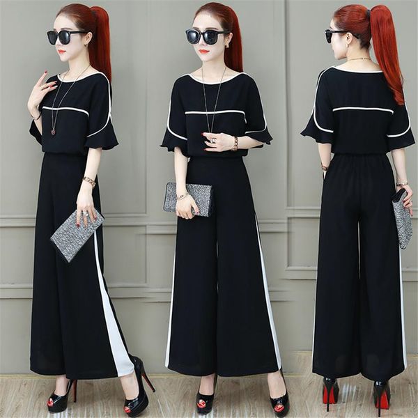 2020 office lady clothing set women summer loose blouse o neck + big leg pants suits t200702, White
2020 office lady clothing set women summer loose blouse o neck + big leg pants suits t200702, White